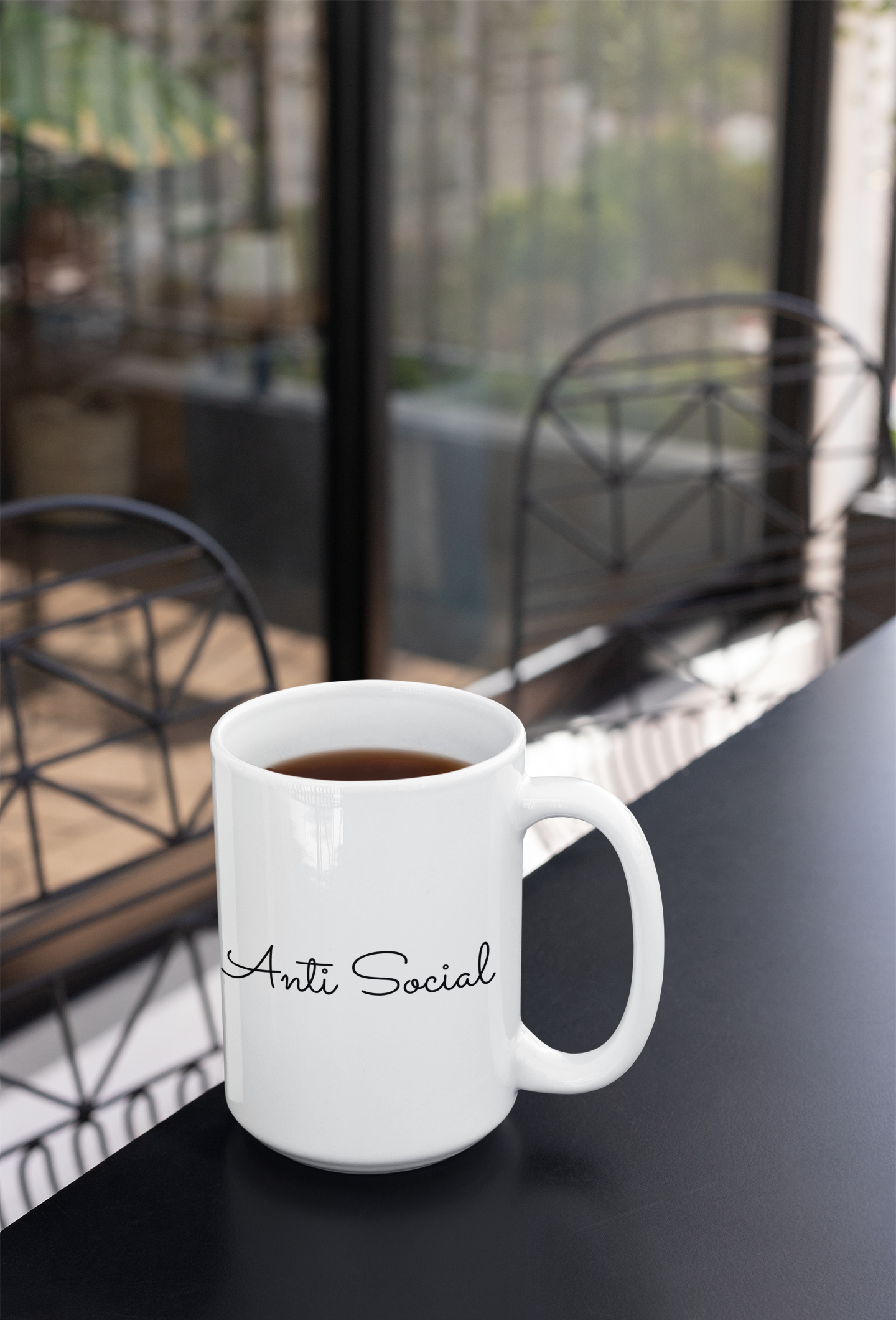 Anti Social 15oz Ceramic Coffee Mug: Embrace Your Sultry Confidence in Style!