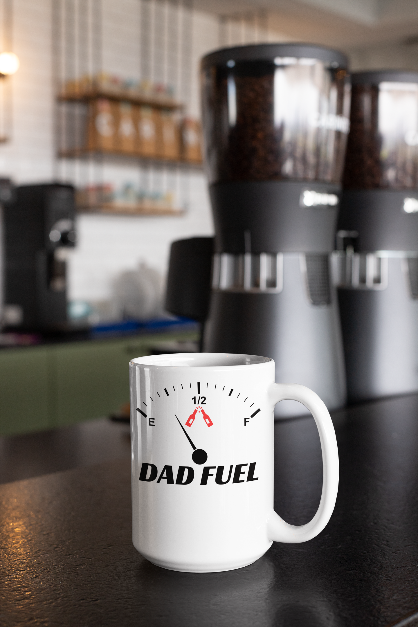 DAD FUEL 15oz Mug - Premium Ceramic | Essential Coffee Partner for Every Dad | Great Father's Day Gift