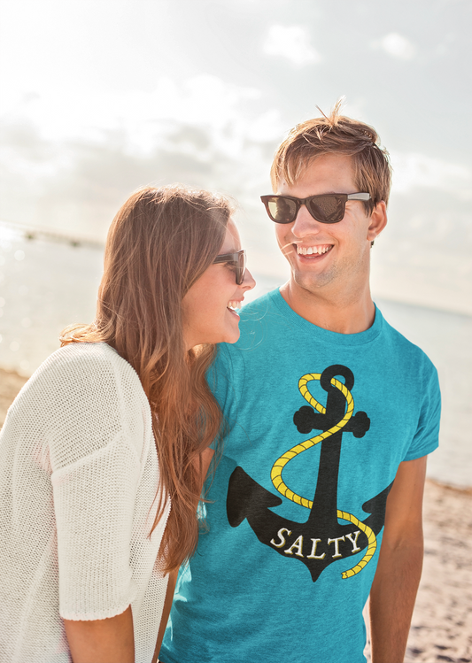 Salty Premium Beach Tee Shirt: Embrace the Coastal Lifestyle in Style