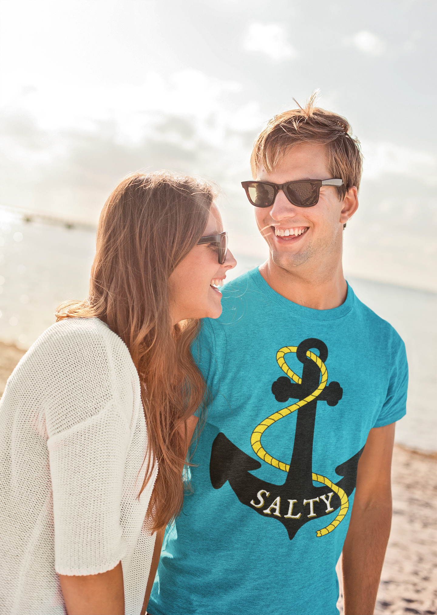 Salty Premium Beach Tee Shirt: Embrace the Coastal Lifestyle in Style