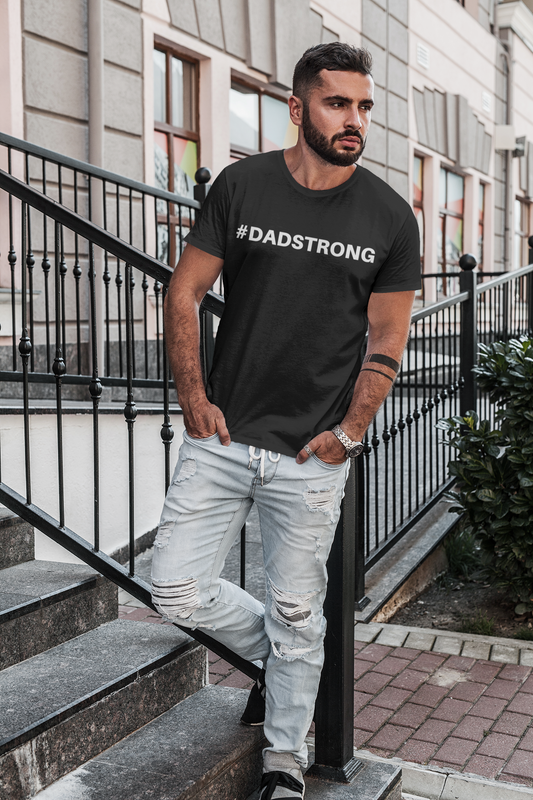 #DADSTRONG Men's Designer Tee - Modern Fit, Soft Comfort - Celebrating Dad Strength