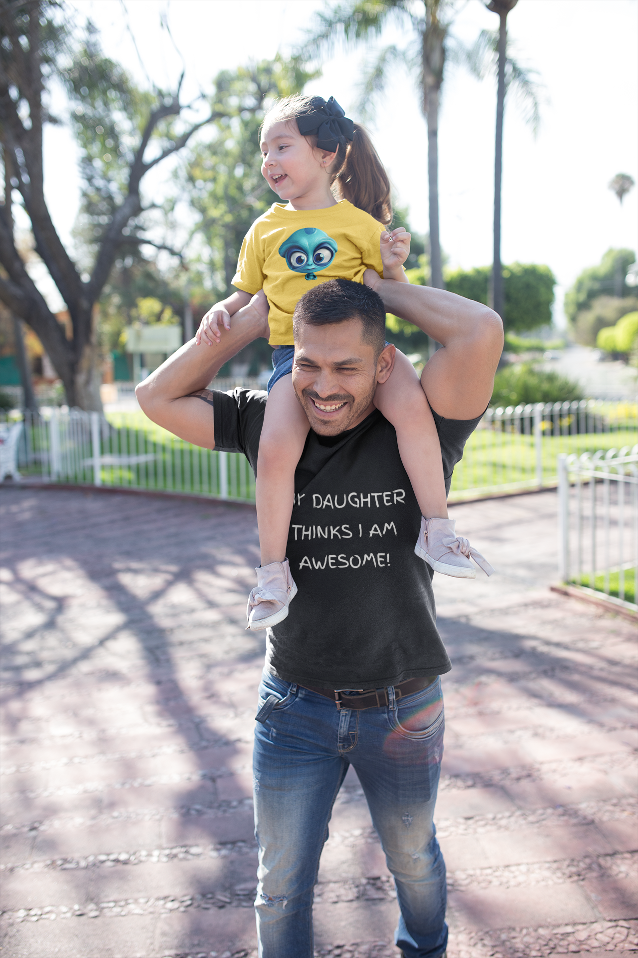 🌟 Awesome Dad Tee 🌟 Men's Designer 'My Daughter Thinks I AM AWESOME' Shirt