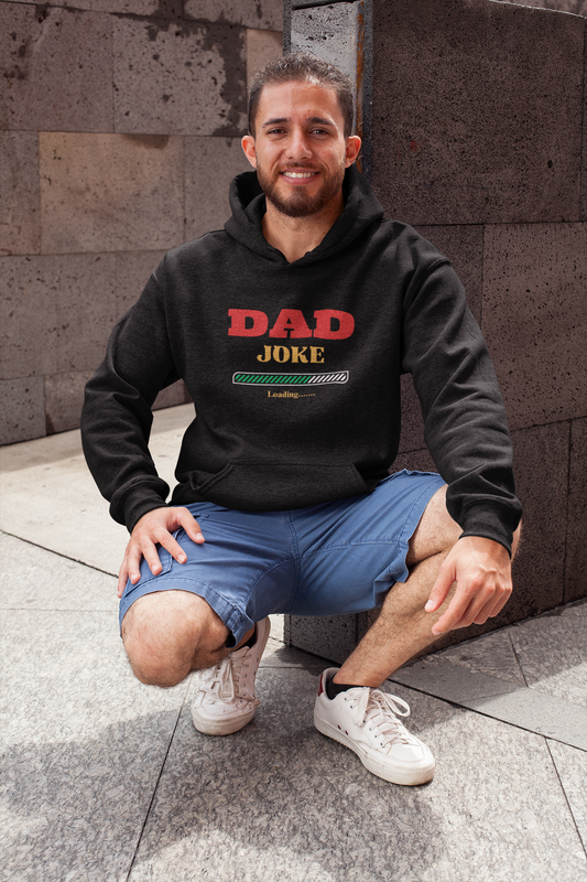 Stay Warm and Witty: Dad Joke Loading Men's Premium Hoodie