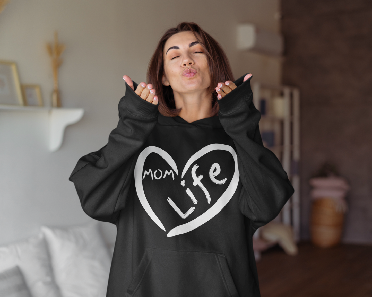 Mom Life Women's Premium Hoodie: A Heartfelt Tribute to Motherhood 🌷 - Stylish & Cozy Fashion Statement