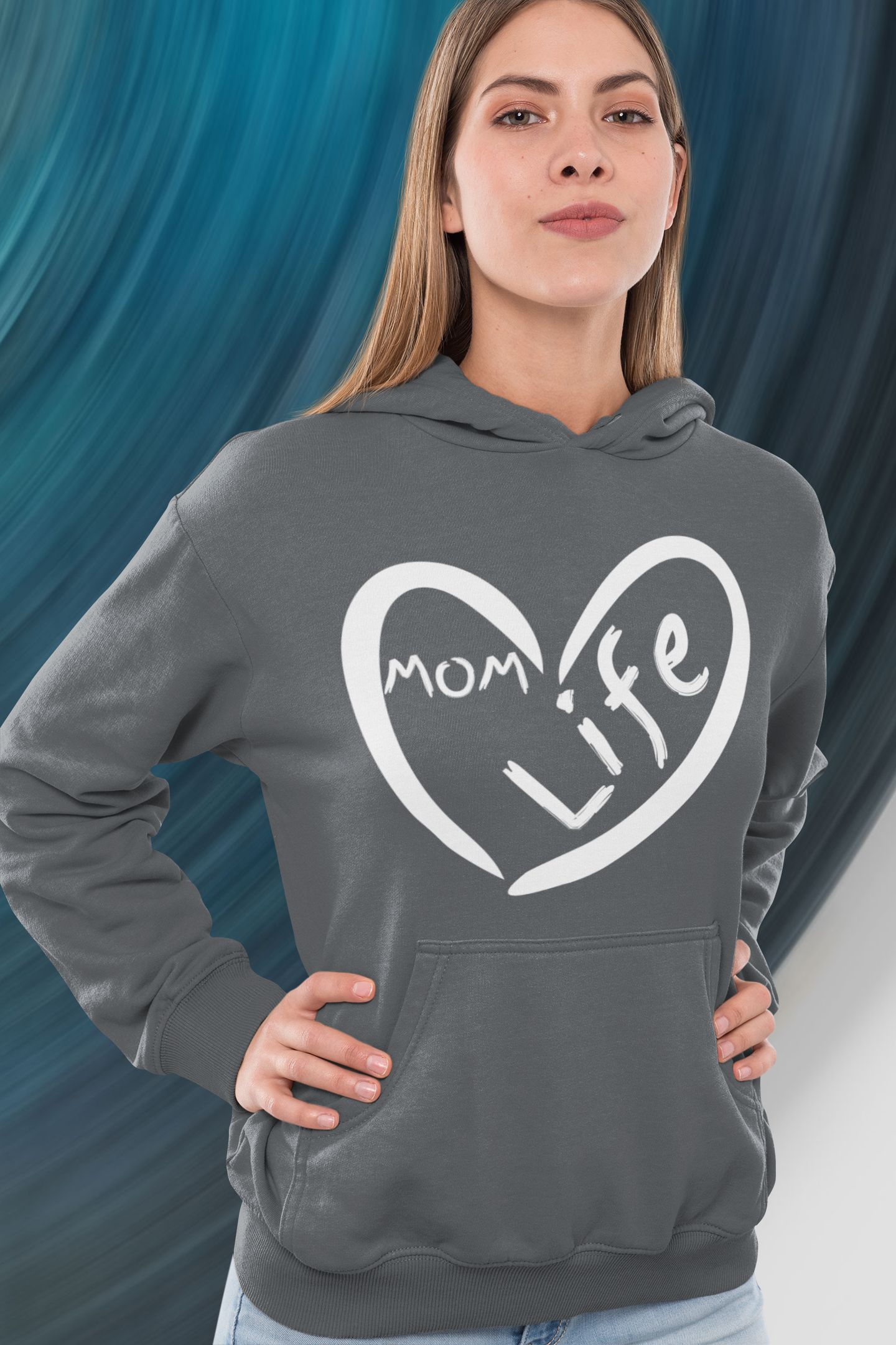 Mom Life Women's Premium Hoodie: A Heartfelt Tribute to Motherhood 🌷 - Stylish & Cozy Fashion Statement