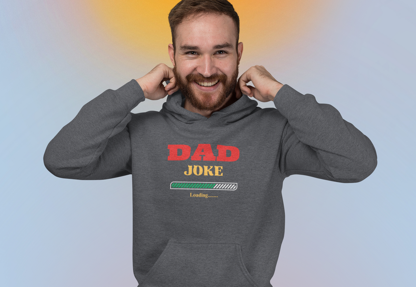 Stay Warm and Witty: Dad Joke Loading Men's Premium Hoodie