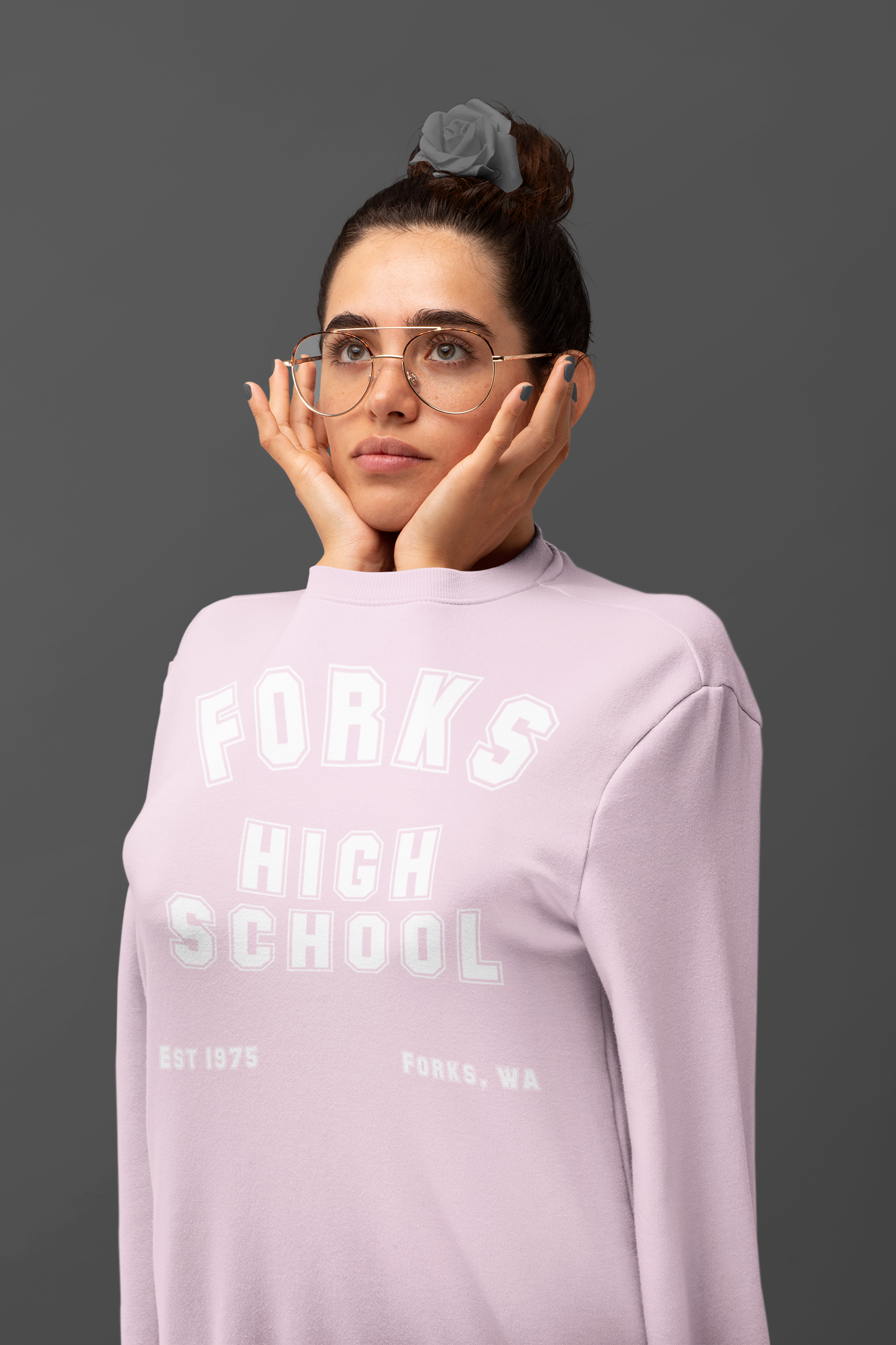 Women's Premium Forks High School Sweatshirt – Twilight-Inspired – Soft & Cozy Cotton