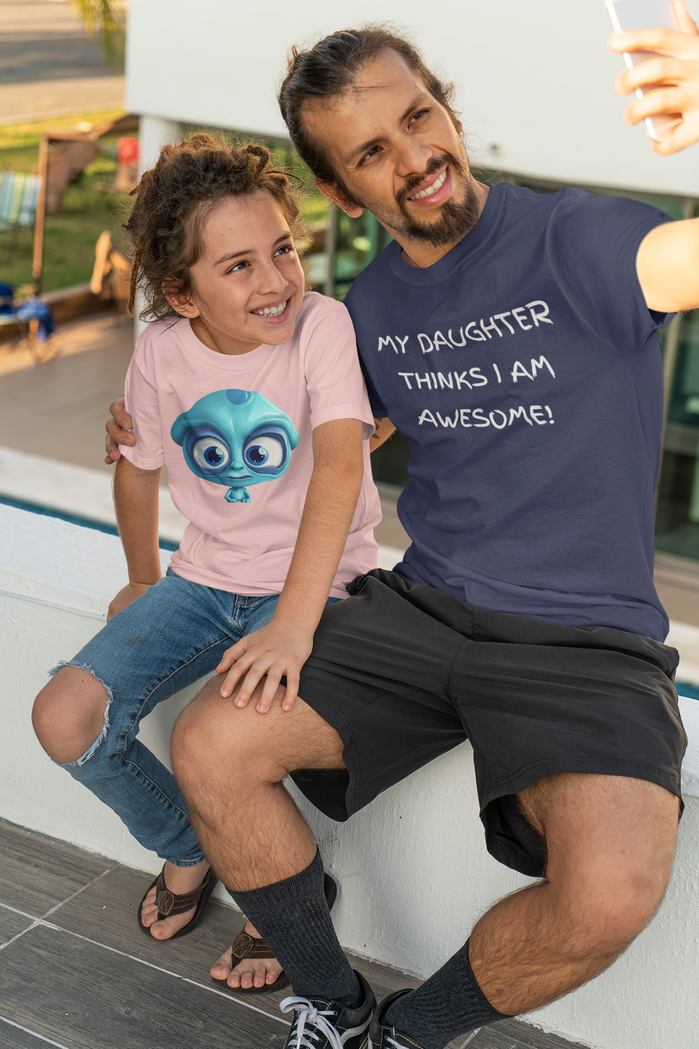 🌟 Awesome Dad Tee 🌟 Men's Designer 'My Daughter Thinks I AM AWESOME' Shirt