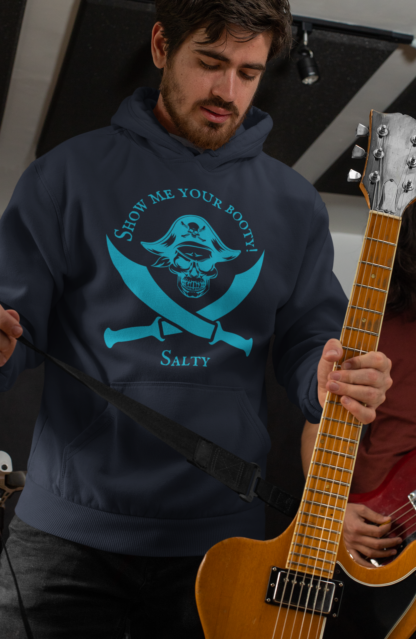 Men's 'Show me your BOOTY!' Pirate Hoodie - Salty & Flirty - Ocean Lifestyle Apparel