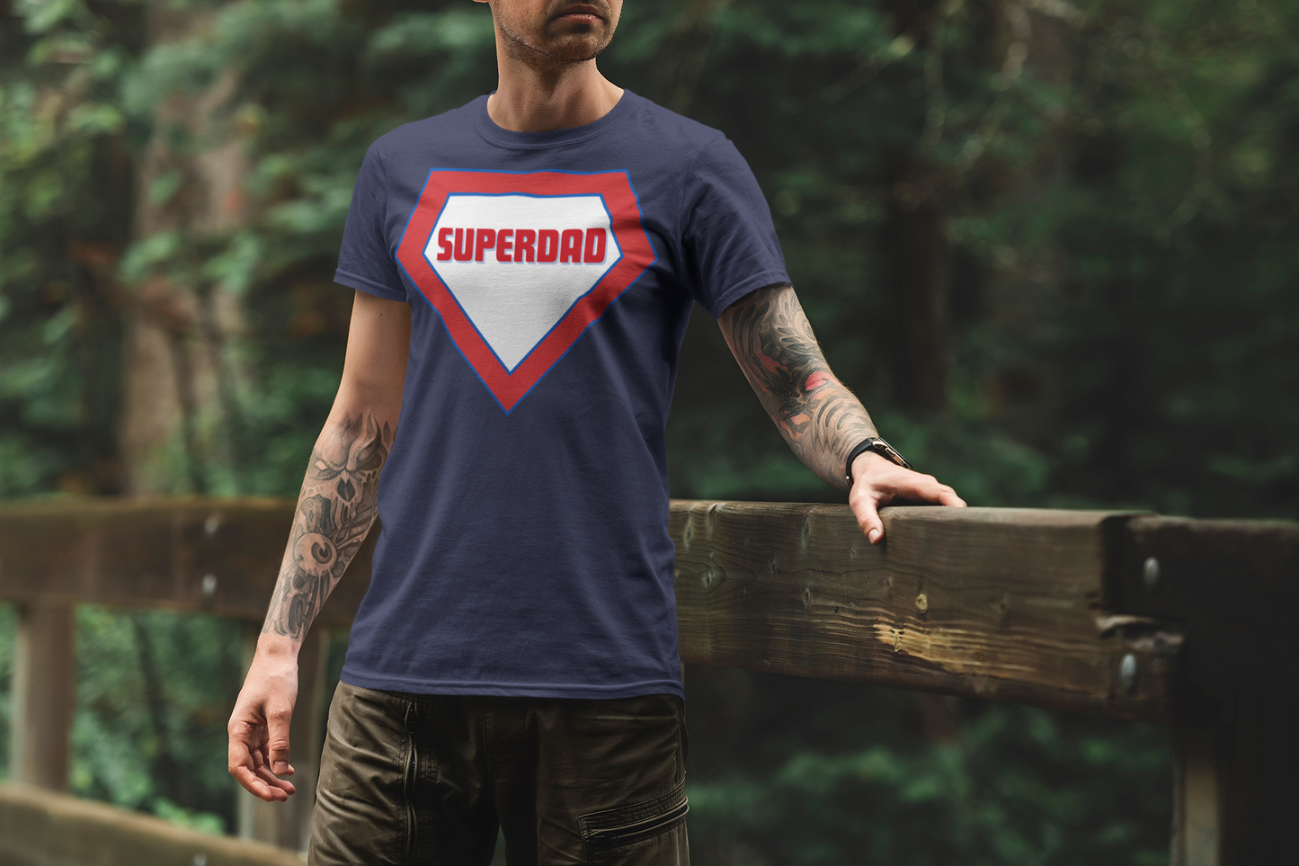 🦸♂️ SUPERDAD Designer Tee 🌟 | The Ultimate Tribute to Heroic Dads | Soft, Stylish, and Made to Celebrate Fatherhood