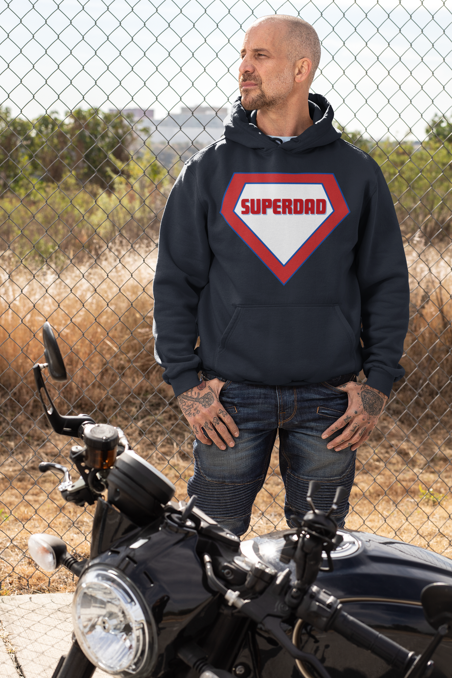 🦸♂️ SUPERDAD Men's Premium Hoodie 🌟 | Celebrate the Ultimate Hero