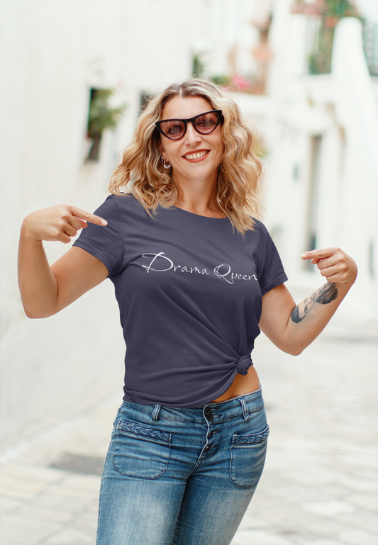 Women's 'Drama Queen' Tee - Embrace Your Sexy Side with Minimalist Flair