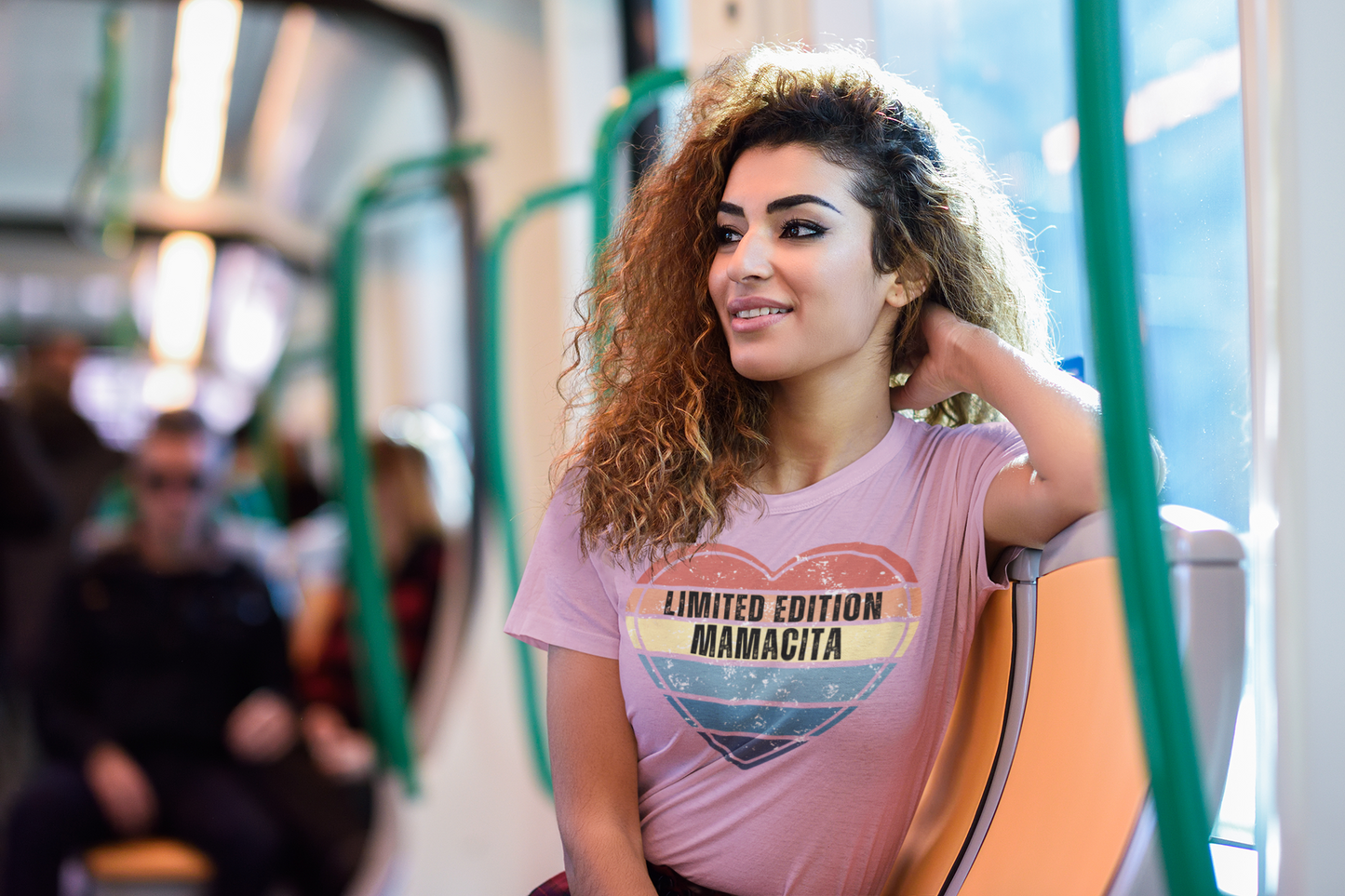 Limited Edition Mamacita Designer Tee - Women's Retro Heart Printed Shirt