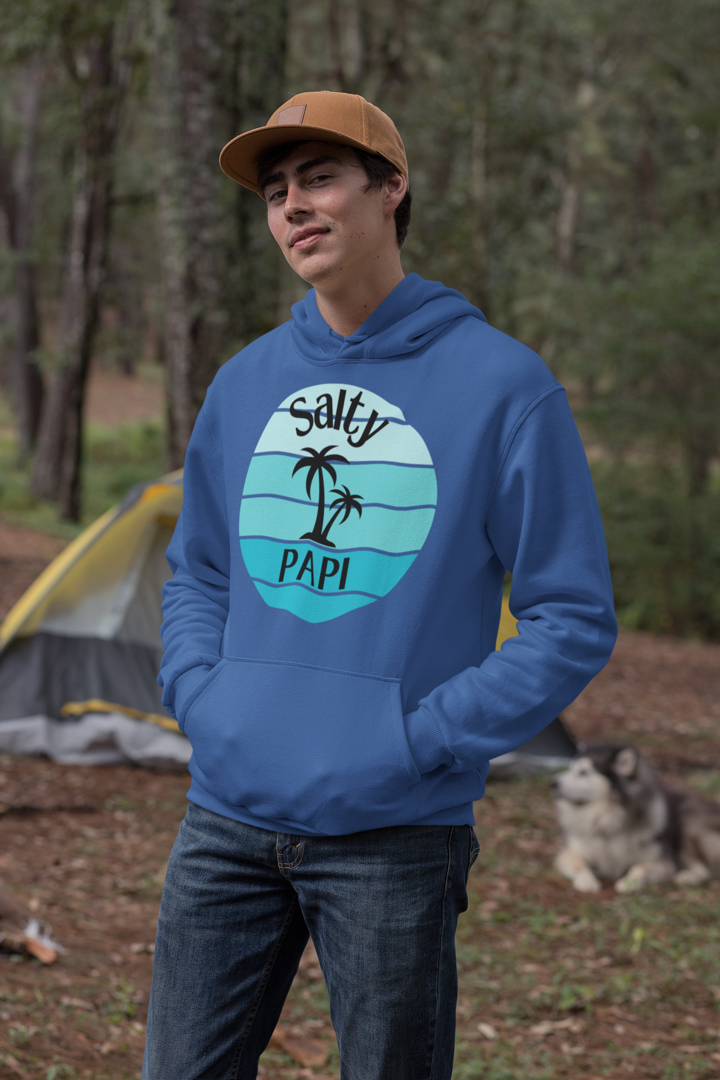 Stay Stylish and Laid-Back: Men's Premium Hoodie with 'Salty Papi' Design