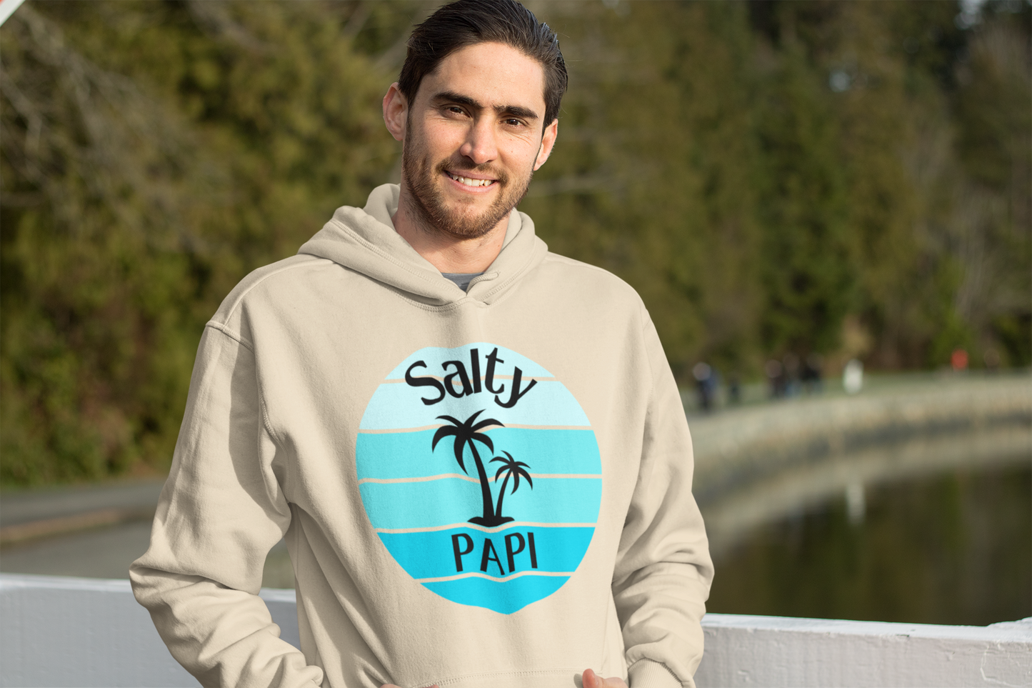 Stay Stylish and Laid-Back: Men's Premium Hoodie with 'Salty Papi' Design