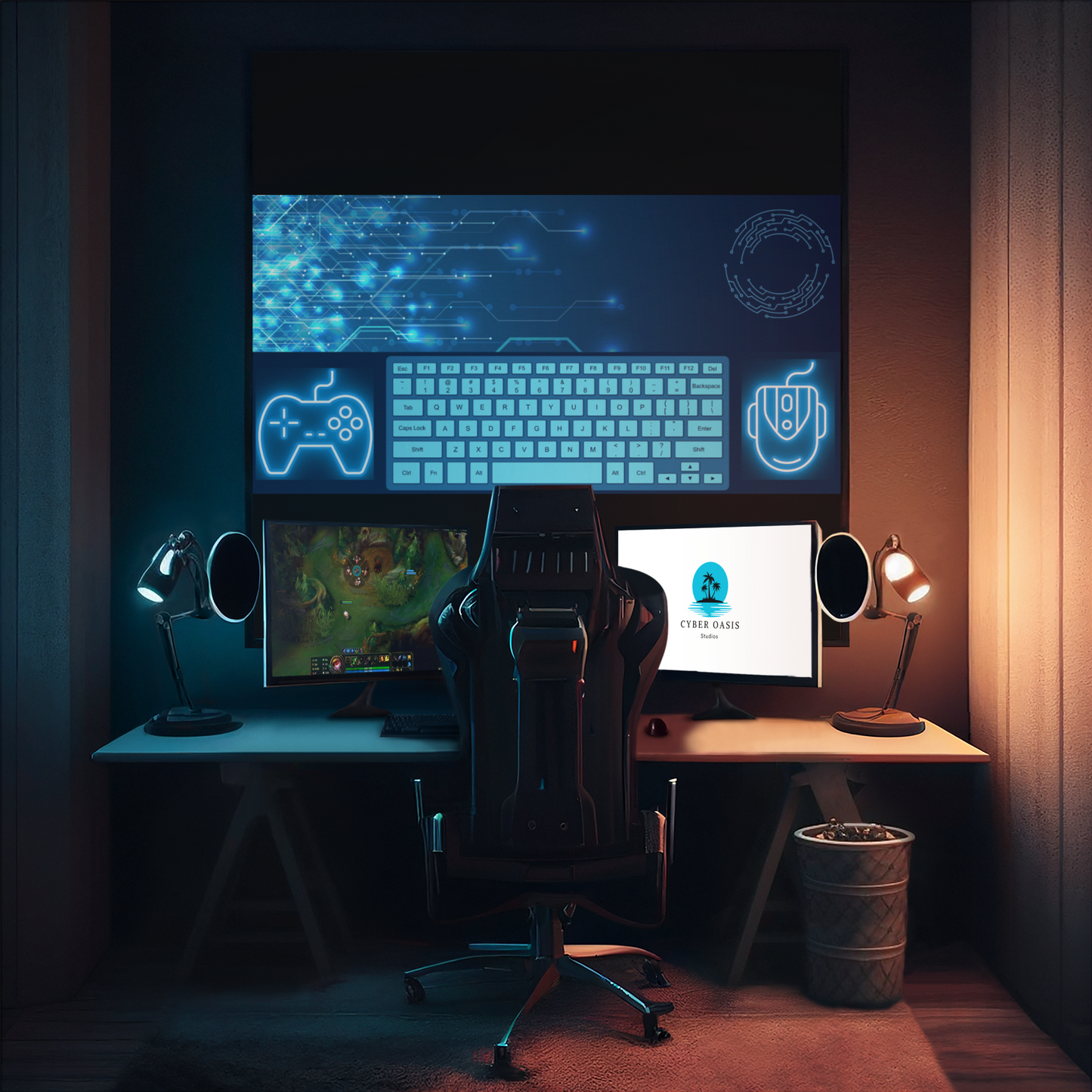 Ultra-Wide Circuit Board Design Gaming Mouse Pad - 38"x18" Precision Mat for Dedicated Gamers