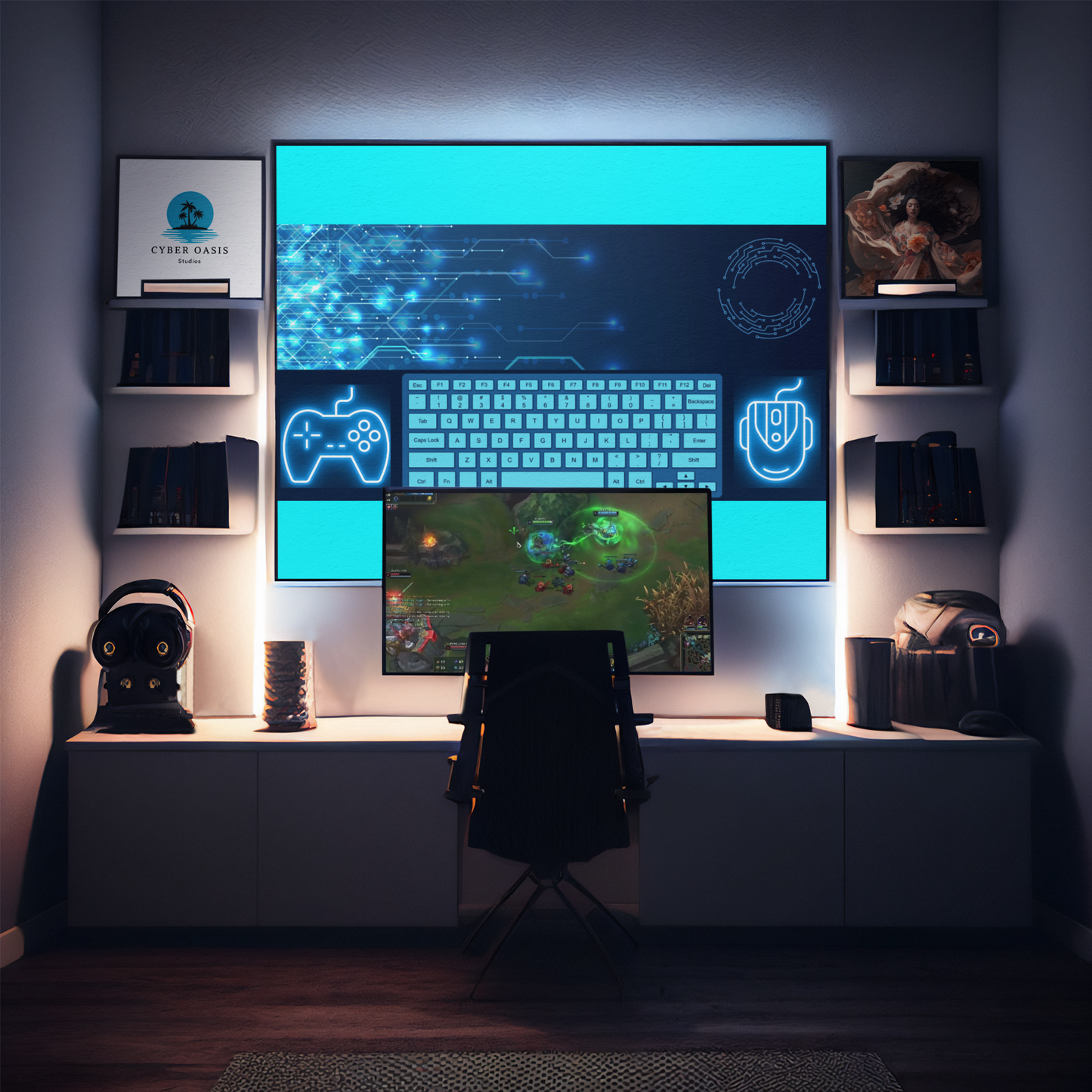 Ultra-Wide Circuit Board Design Gaming Mouse Pad - 38"x18" Precision Mat for Dedicated Gamers