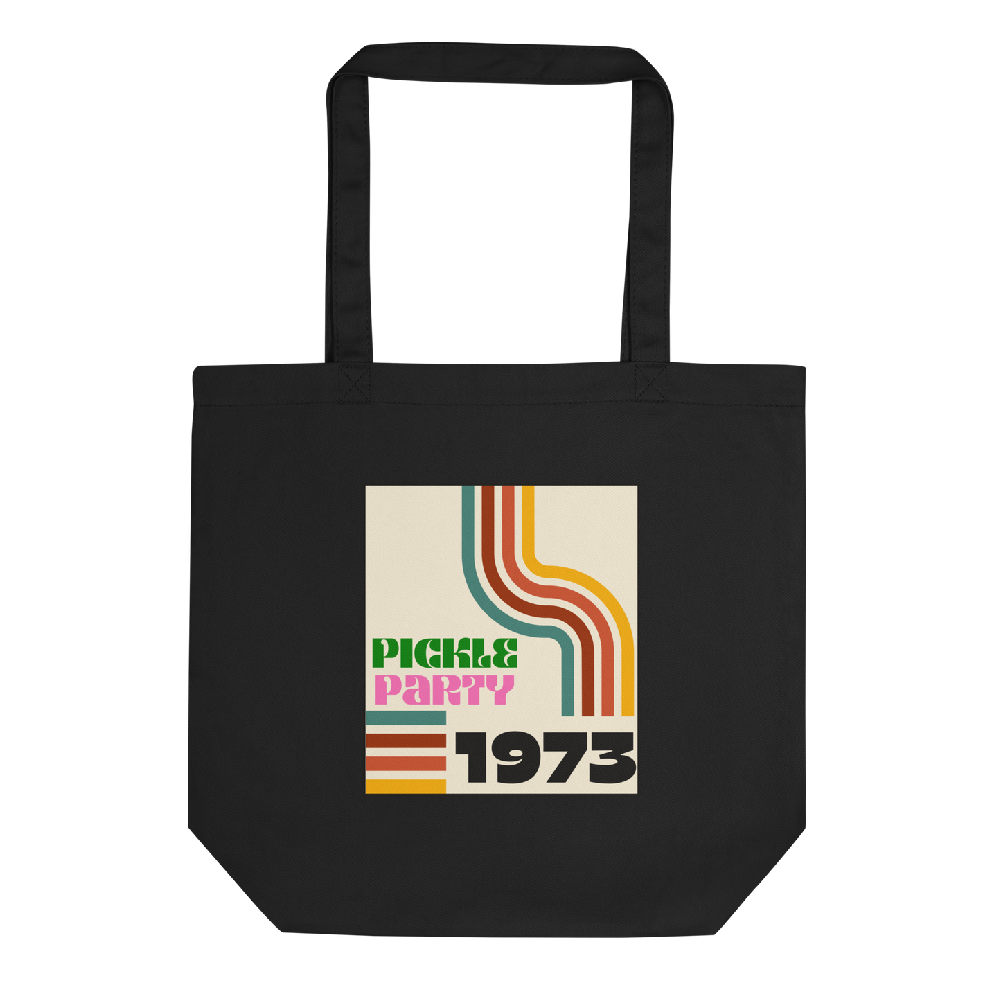 Retro Pickle Party 1973 Organic Cotton Tote Bag - Eco-Friendly Reusable Grocery Bag