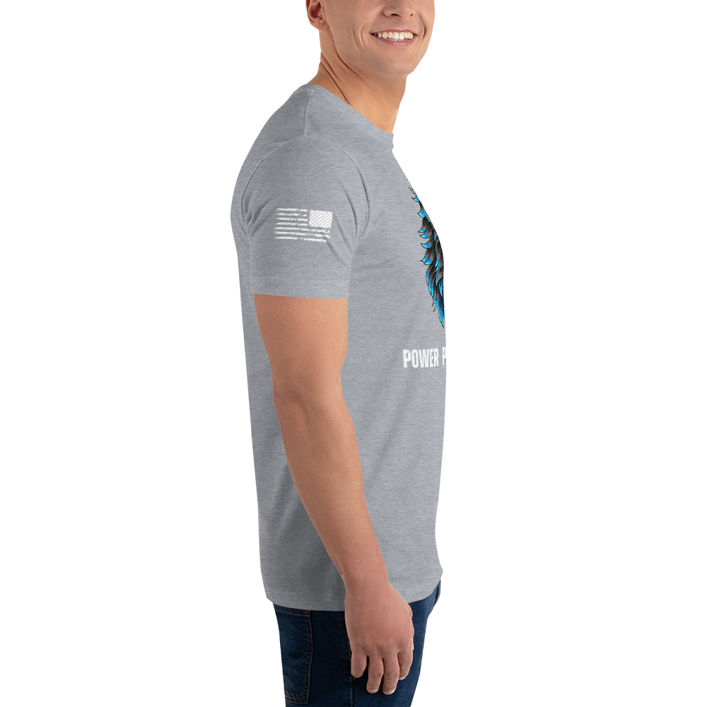 Roar with Purpose - Men's Designer Tee Shirt: Power Passion Purpose with Majestic Lion Design