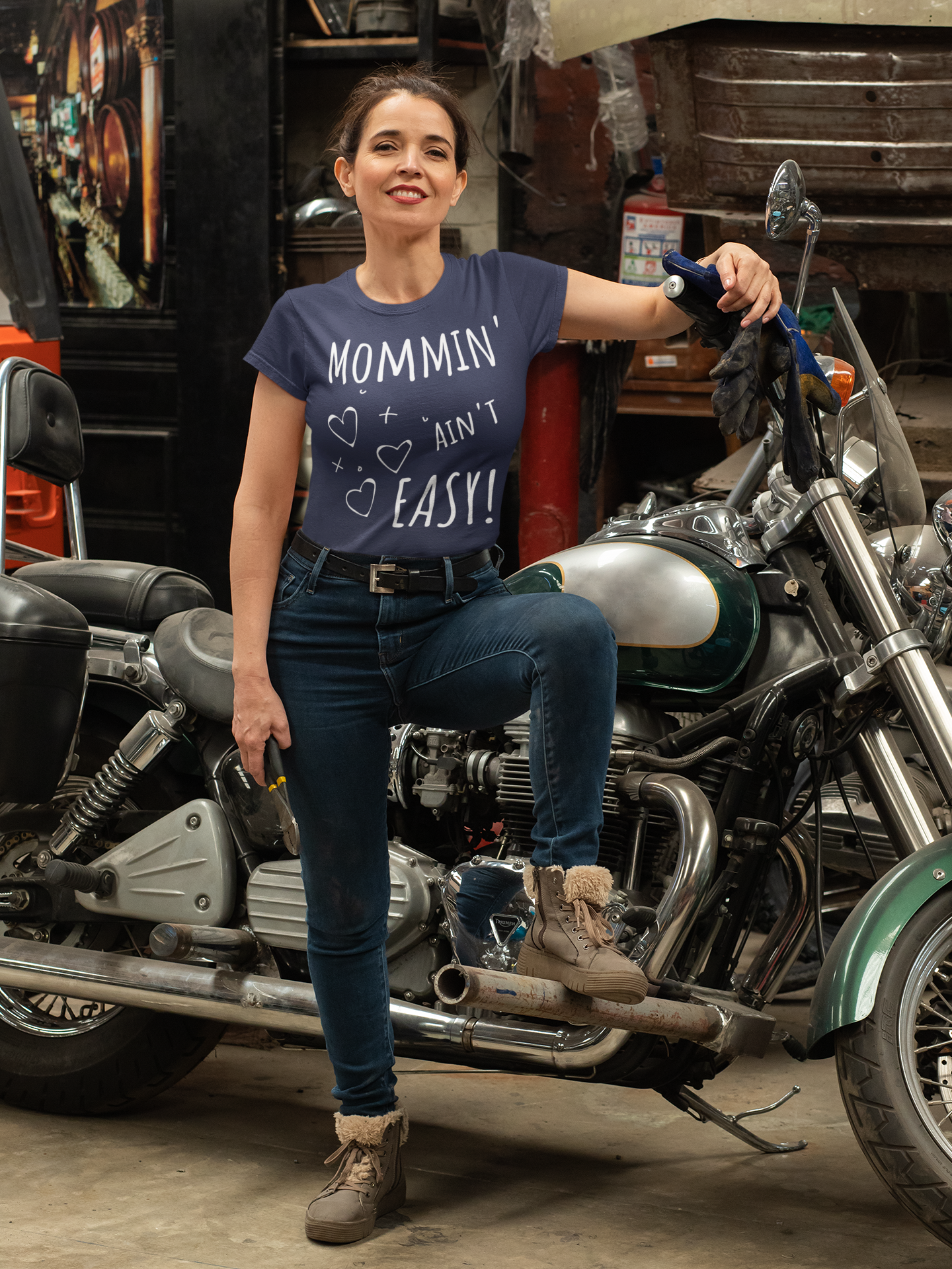 Women's Mommin' Aint Easy T-shirt: Celebrate Motherhood with Style and Humor