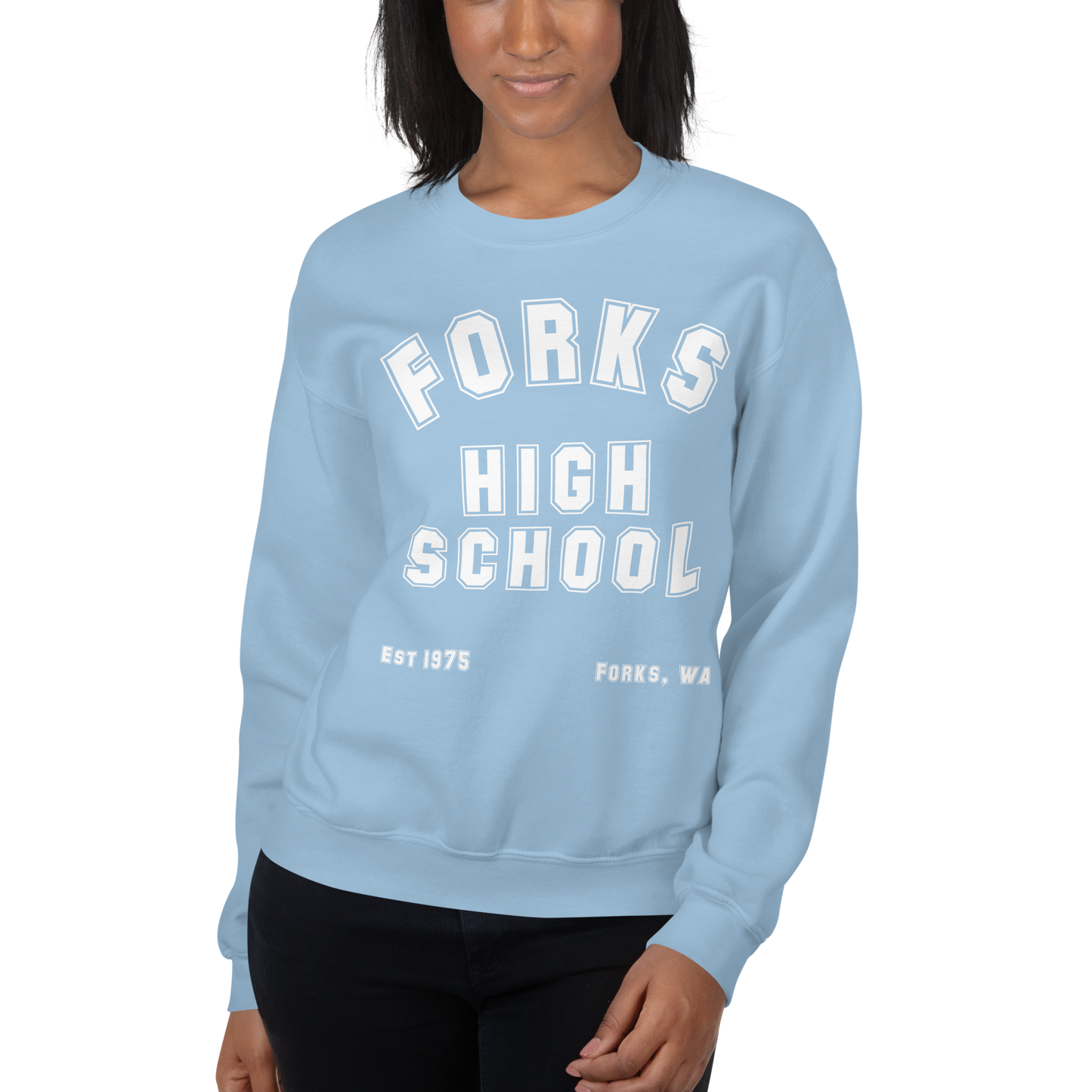 Women's Premium Forks High School Sweatshirt – Twilight-Inspired – Soft & Cozy Cotton