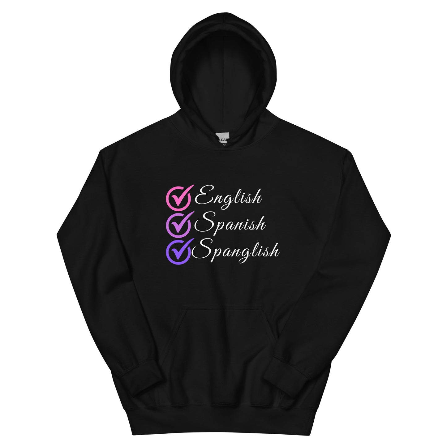 English, Spanish, Spanglish: Embrace Multiculturalism with Our Women's Premium Hoodie