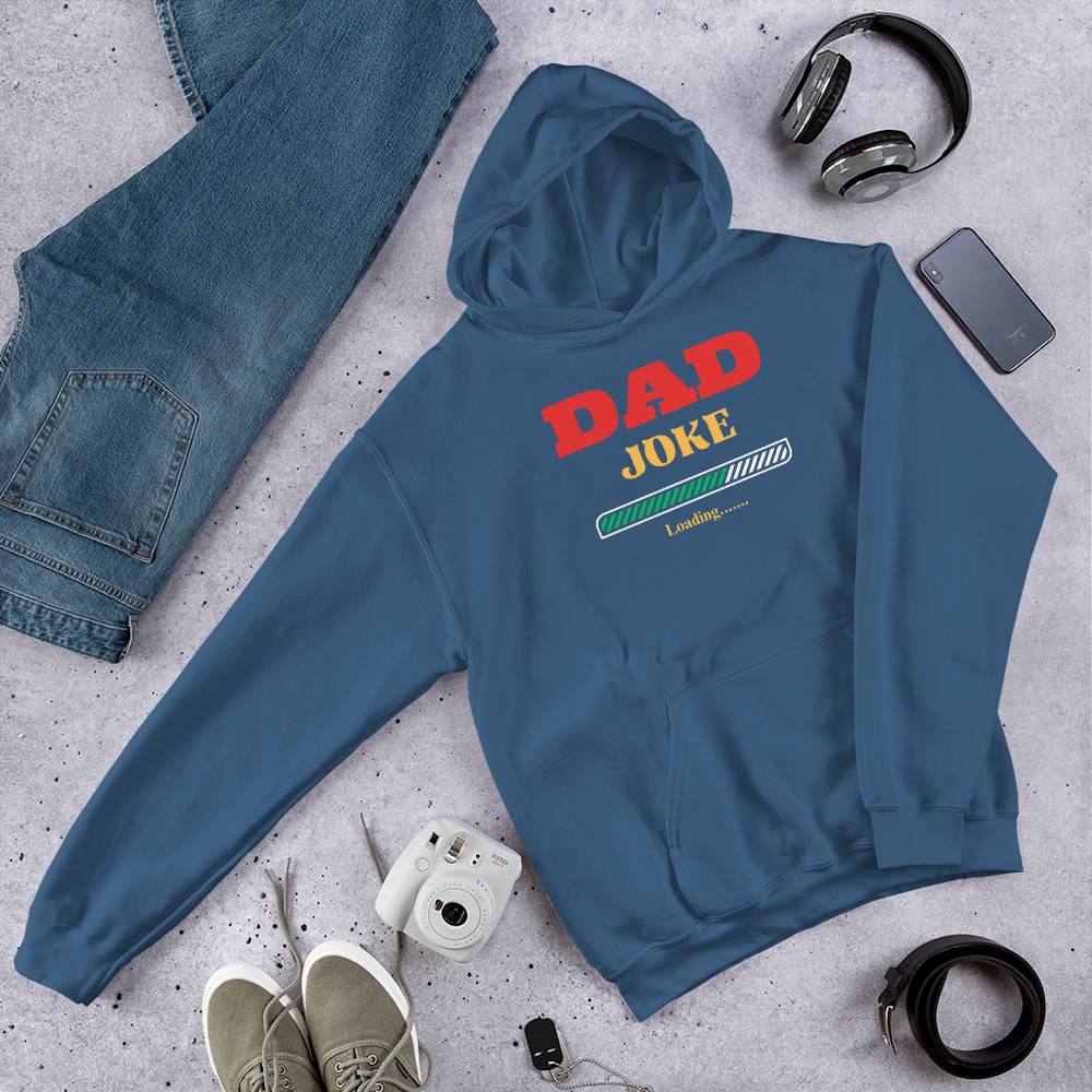 Stay Warm and Witty: Dad Joke Loading Men's Premium Hoodie
