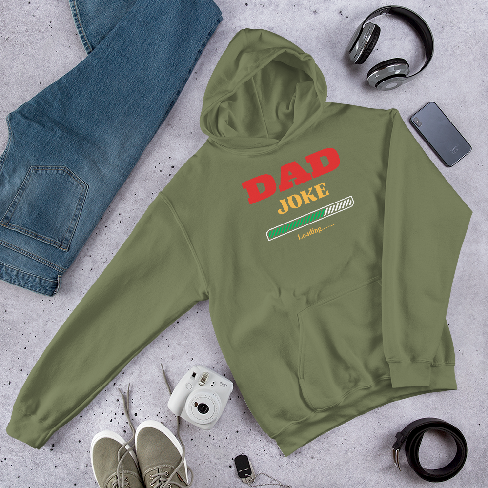 Stay Warm and Witty: Dad Joke Loading Men's Premium Hoodie