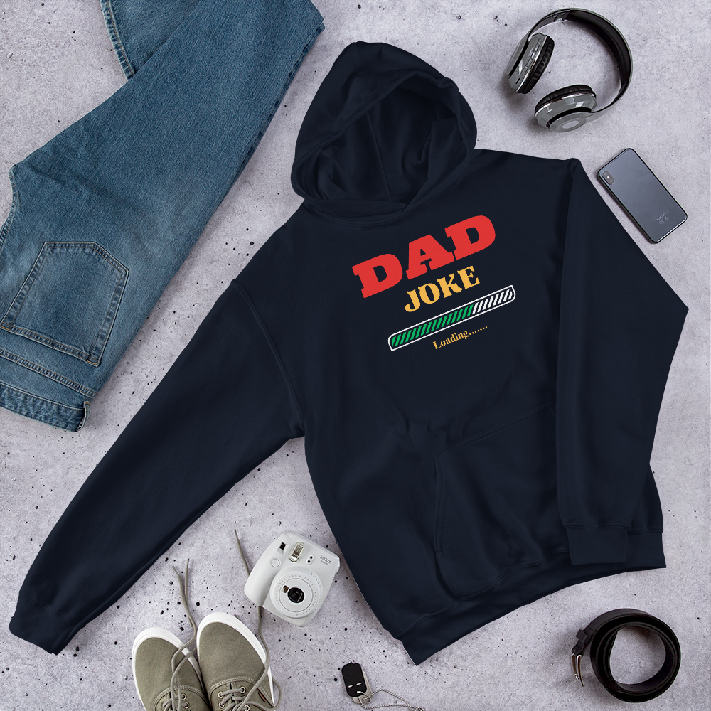 Stay Warm and Witty: Dad Joke Loading Men's Premium Hoodie