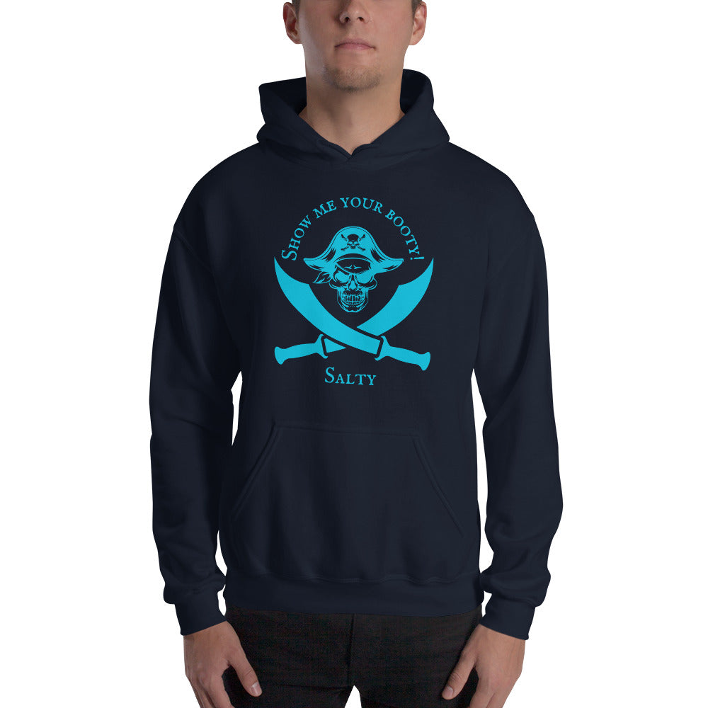 Men's 'Show me your BOOTY!' Pirate Hoodie - Salty & Flirty - Ocean Lifestyle Apparel