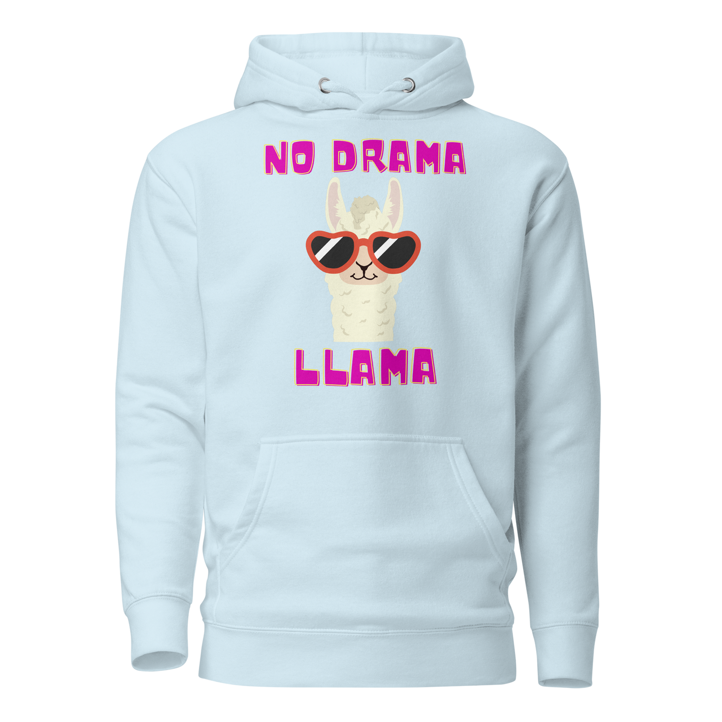 No Drama Llama Premium Hoodie for Women | Llama Lover's Casual Wear