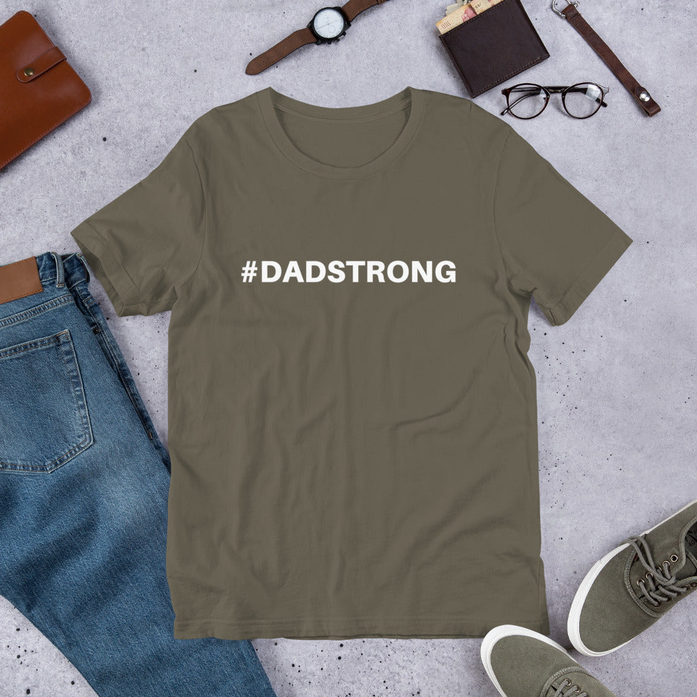 #DADSTRONG Men's Designer Tee - Modern Fit, Soft Comfort - Celebrating Dad Strength
