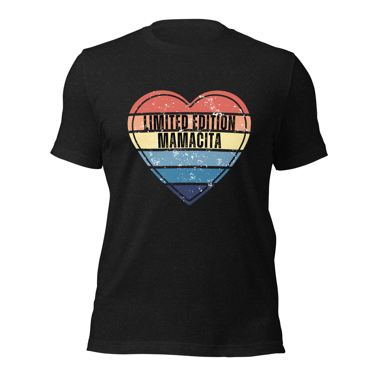 Limited Edition Mamacita Designer Tee - Women's Retro Heart Printed Shirt