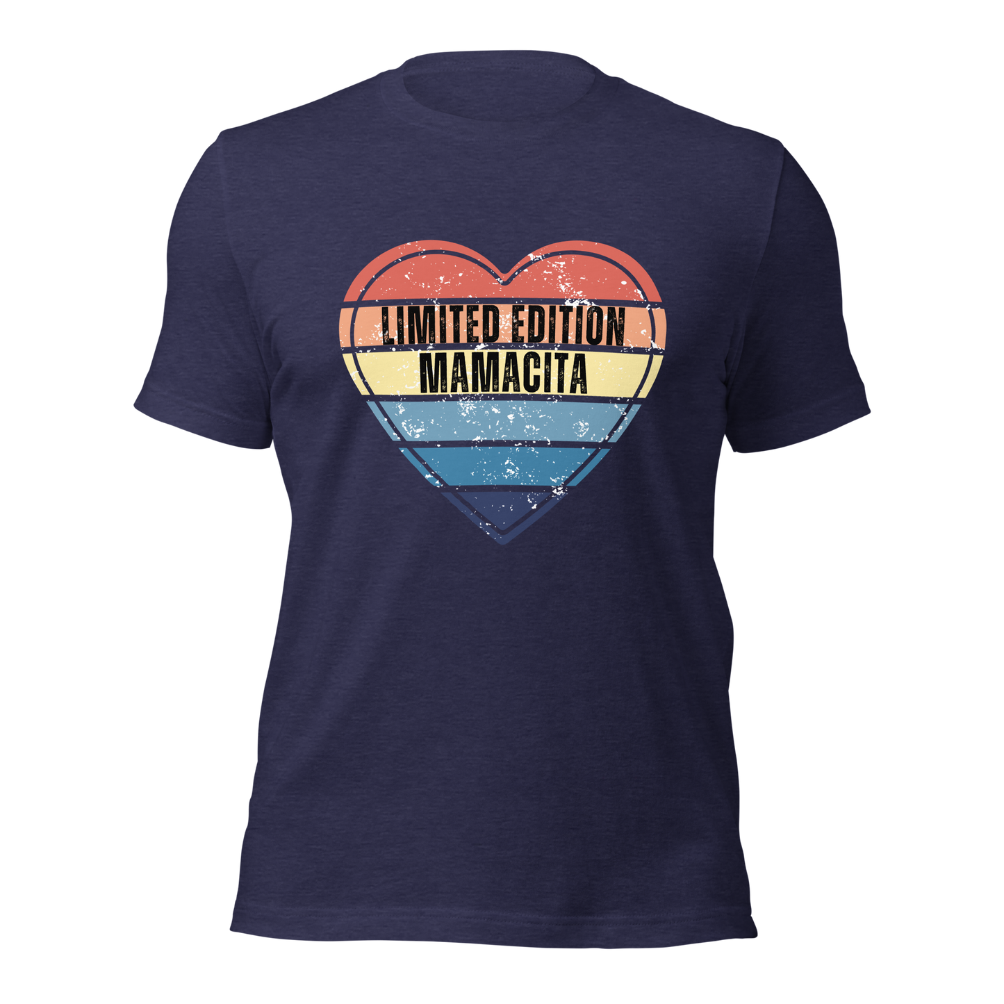 Limited Edition Mamacita Designer Tee - Women's Retro Heart Printed Shirt