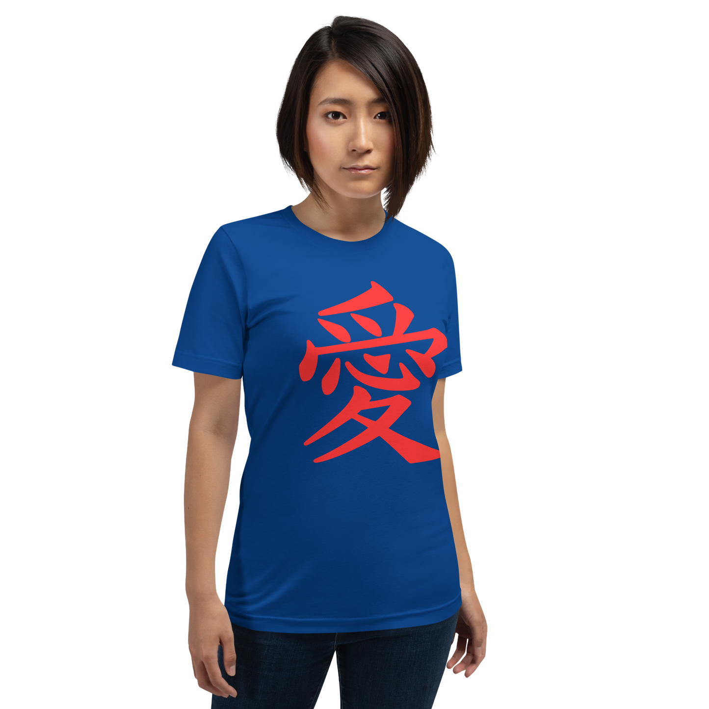 Designer Women's Tee with Authentic Japanese Kanji Love Symbol | Perfect for Japanese Art Lovers