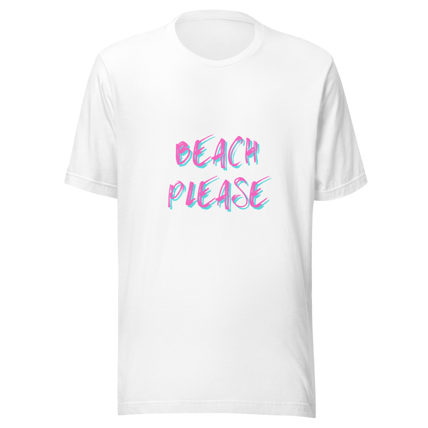 Embrace Beach Vibes: Women's Premium Tee Shirt with 'Beach Please' Design