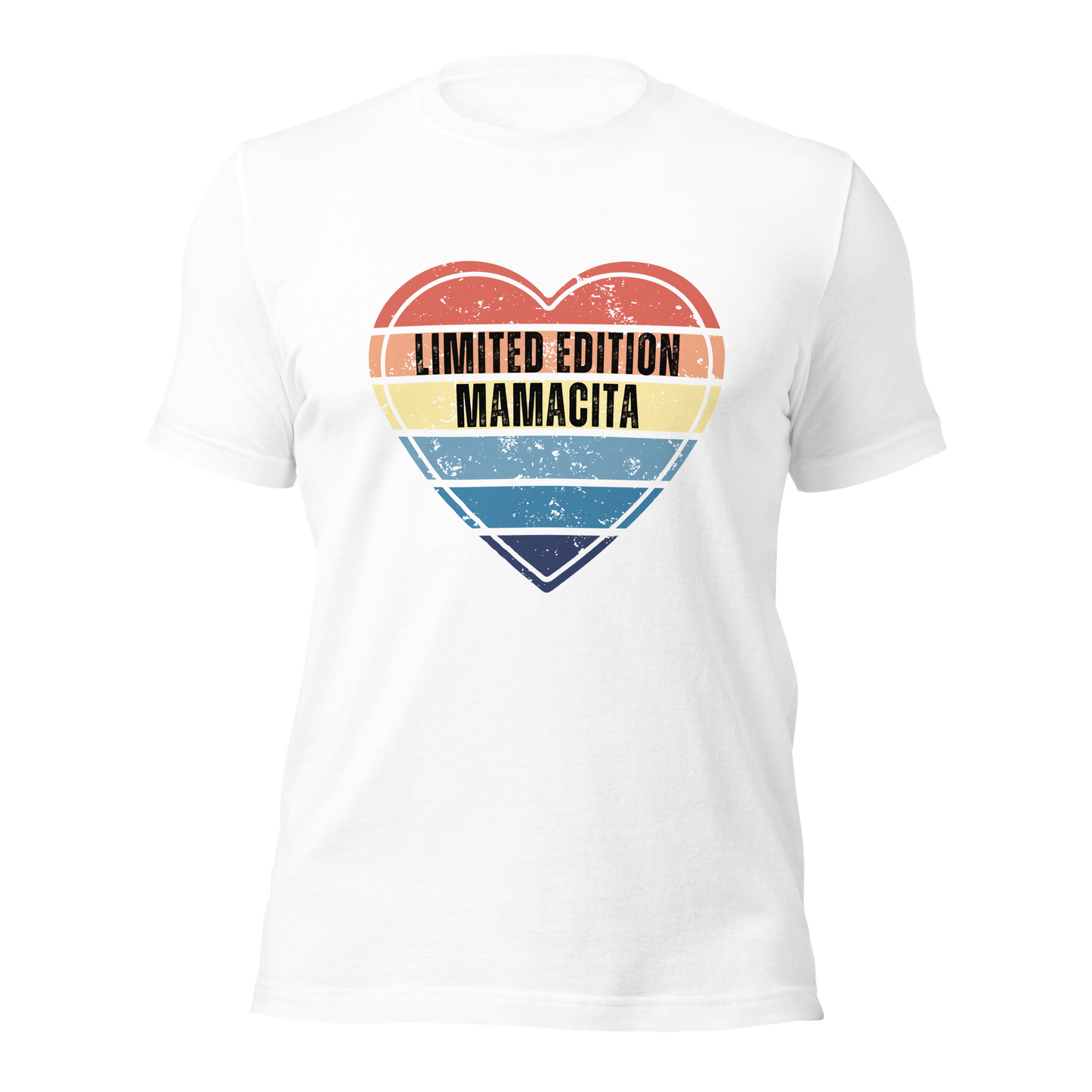 Limited Edition Mamacita Designer Tee - Women's Retro Heart Printed Shirt