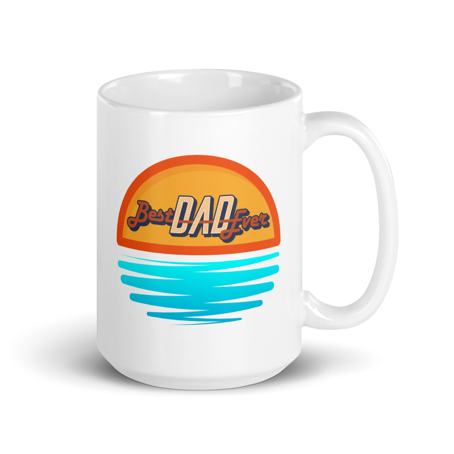 Show Your Appreciation with the Best DAD Ever 15oz Ceramic Coffee Mug