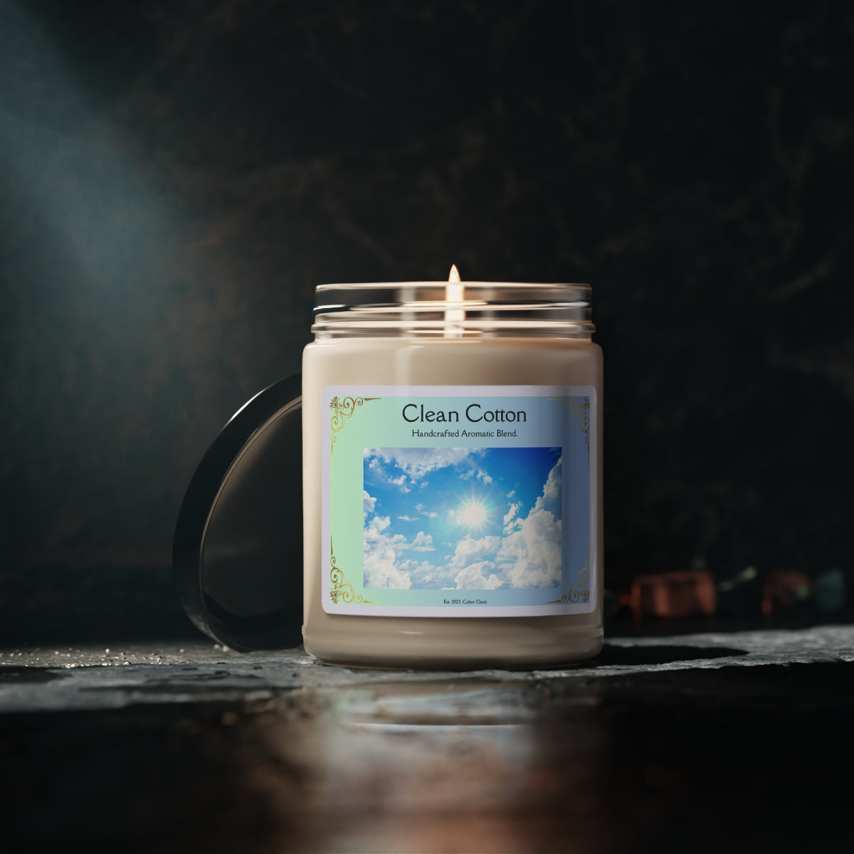 Clean Cotton Scented Candle - Refreshing & Natural