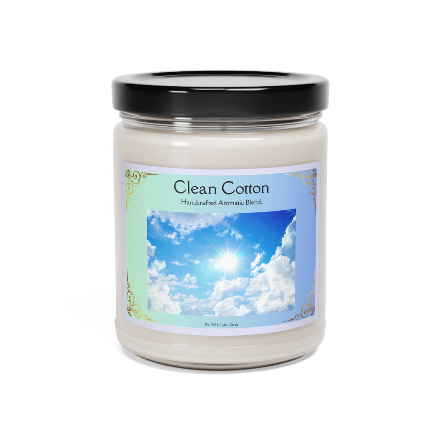 Clean Cotton Scented Candle - Refreshing & Natural