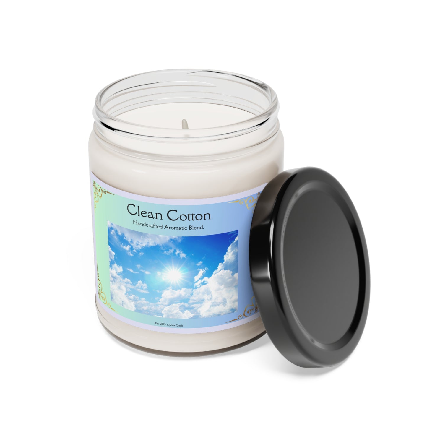 Clean Cotton Scented Candle - Refreshing & Natural