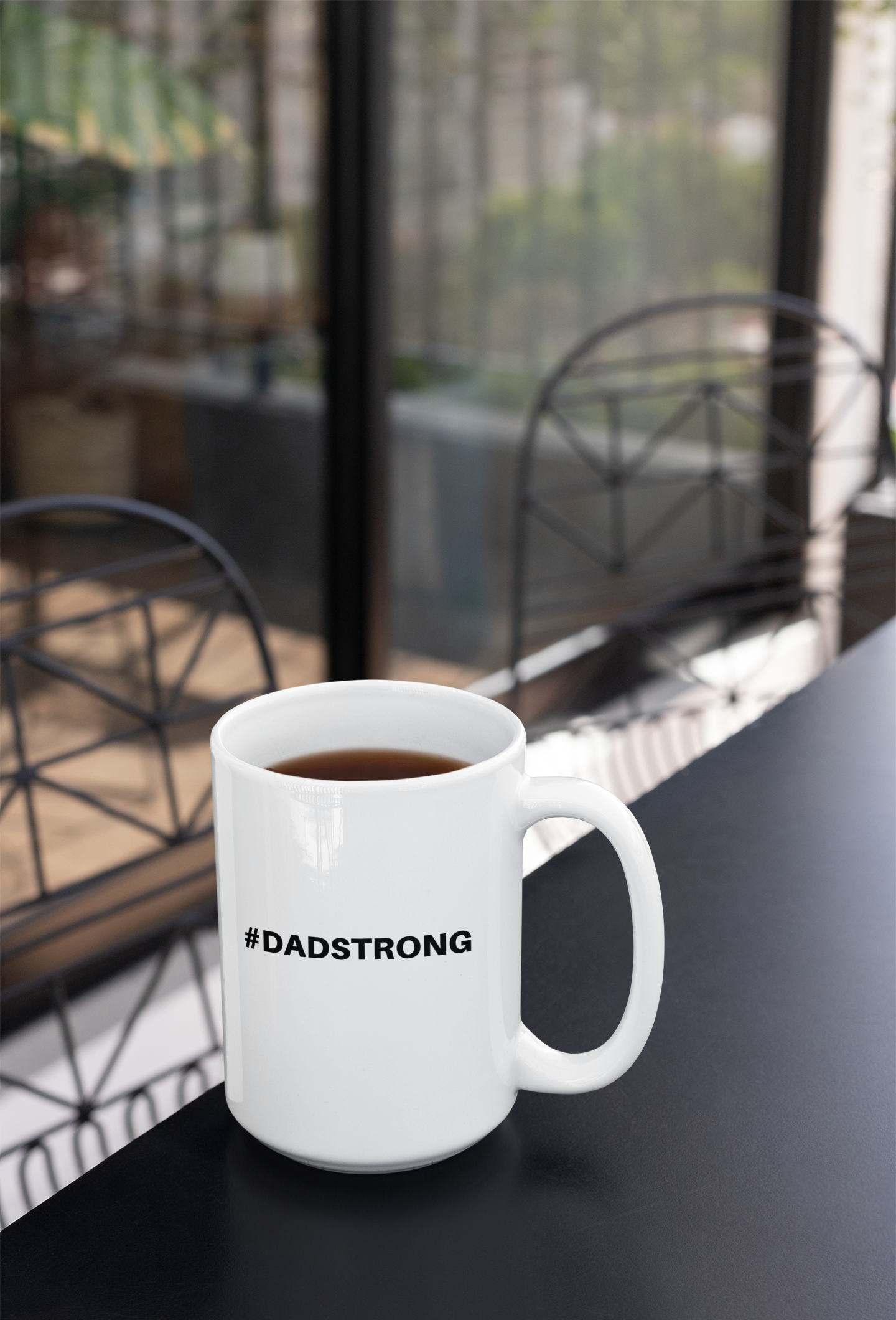 #DADSTRONG 15oz Coffee Mug - Inspirational Ceramic Mug for Dads