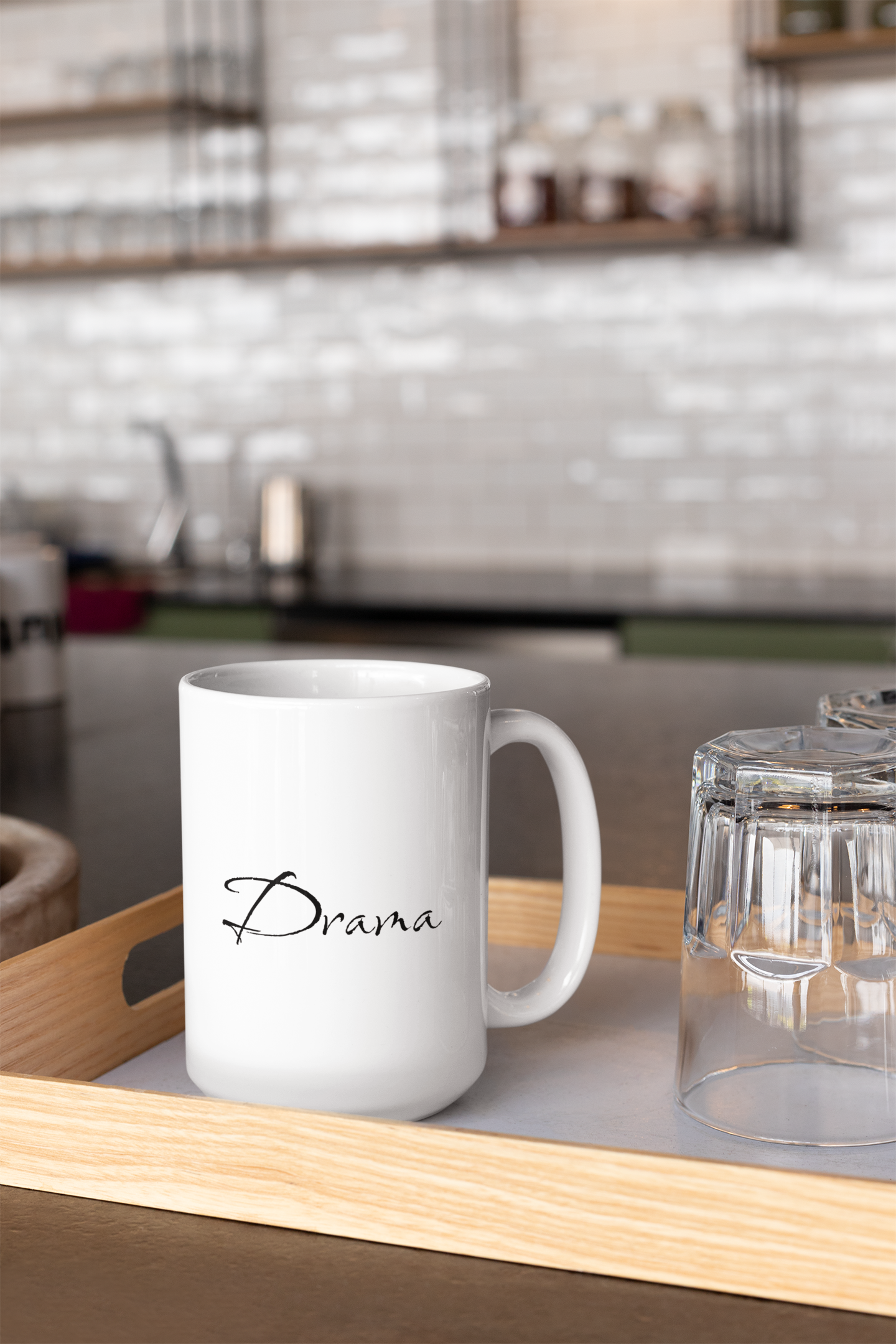 Drama Attitude in Every Sip: 15oz Ceramic Coffee Mug for the Bold and Expressive