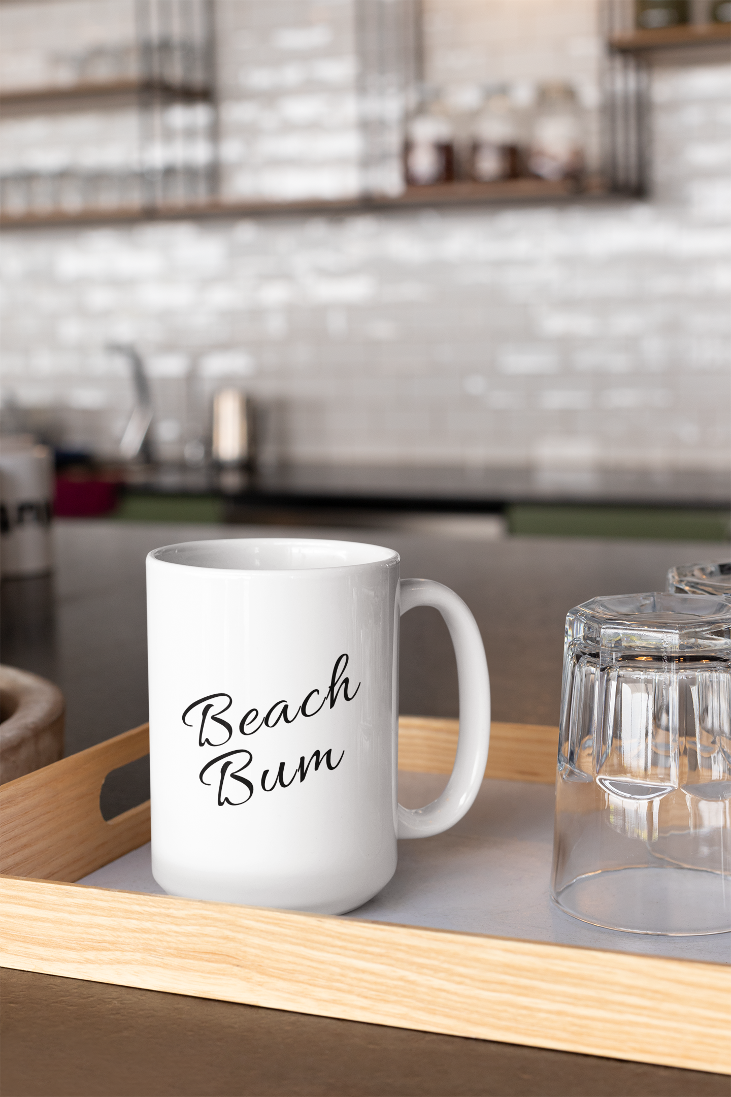 Embrace the Beach Life: Beach Bum 15oz Ceramic Coffee Mug