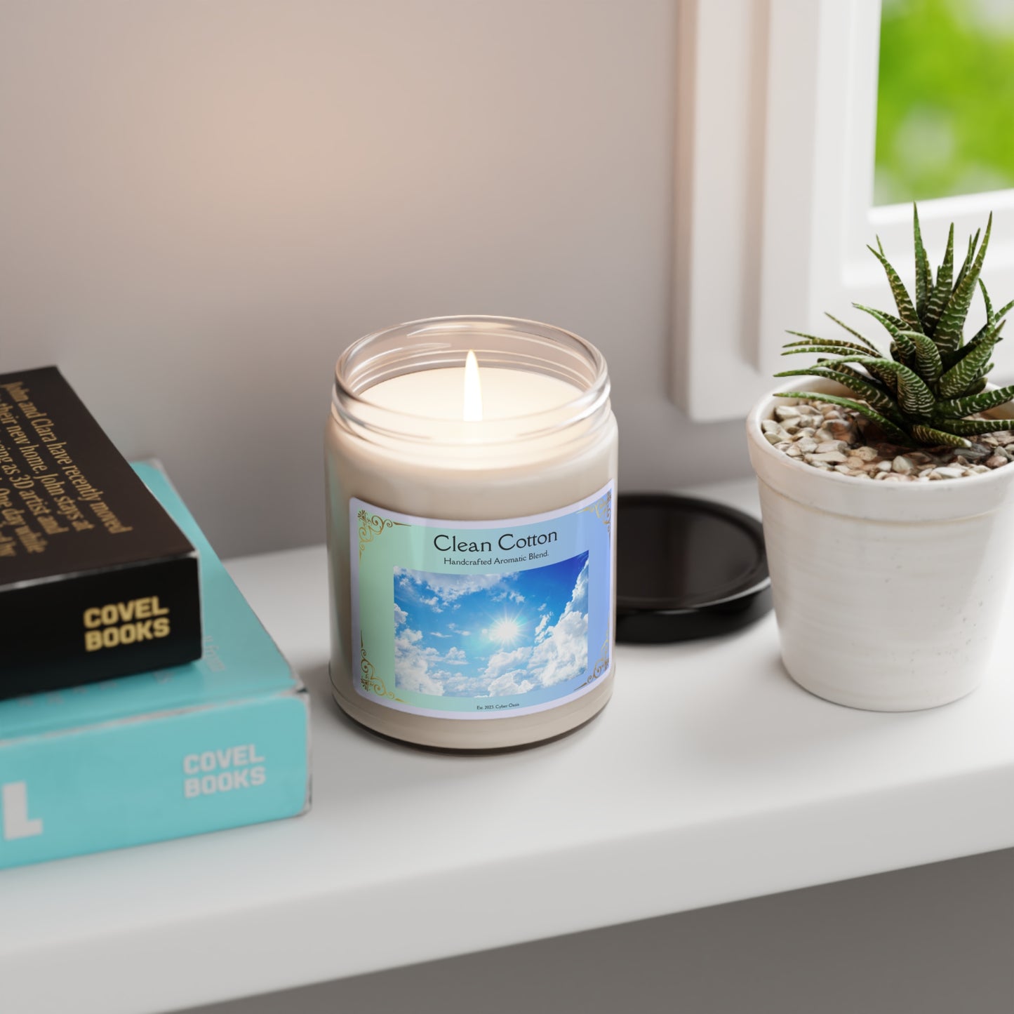 Clean Cotton Scented Candle - Refreshing & Natural