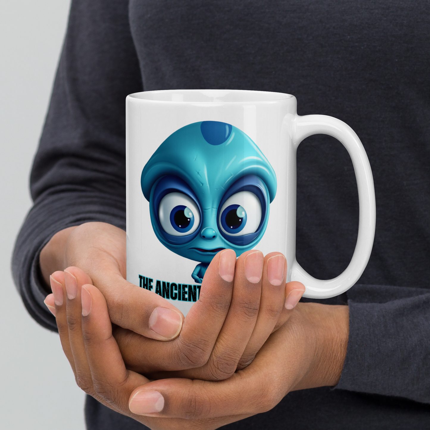 The Ancient Enigma Files - Azul Mug  - UFO & Paranormal Podcast Collector's Coffee Cup