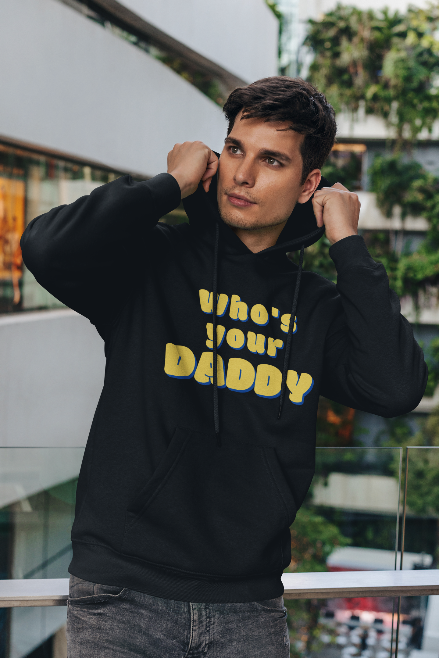 Who's Your Daddy Men's Premium Hoodie: Flaunt Your Confidence and Style