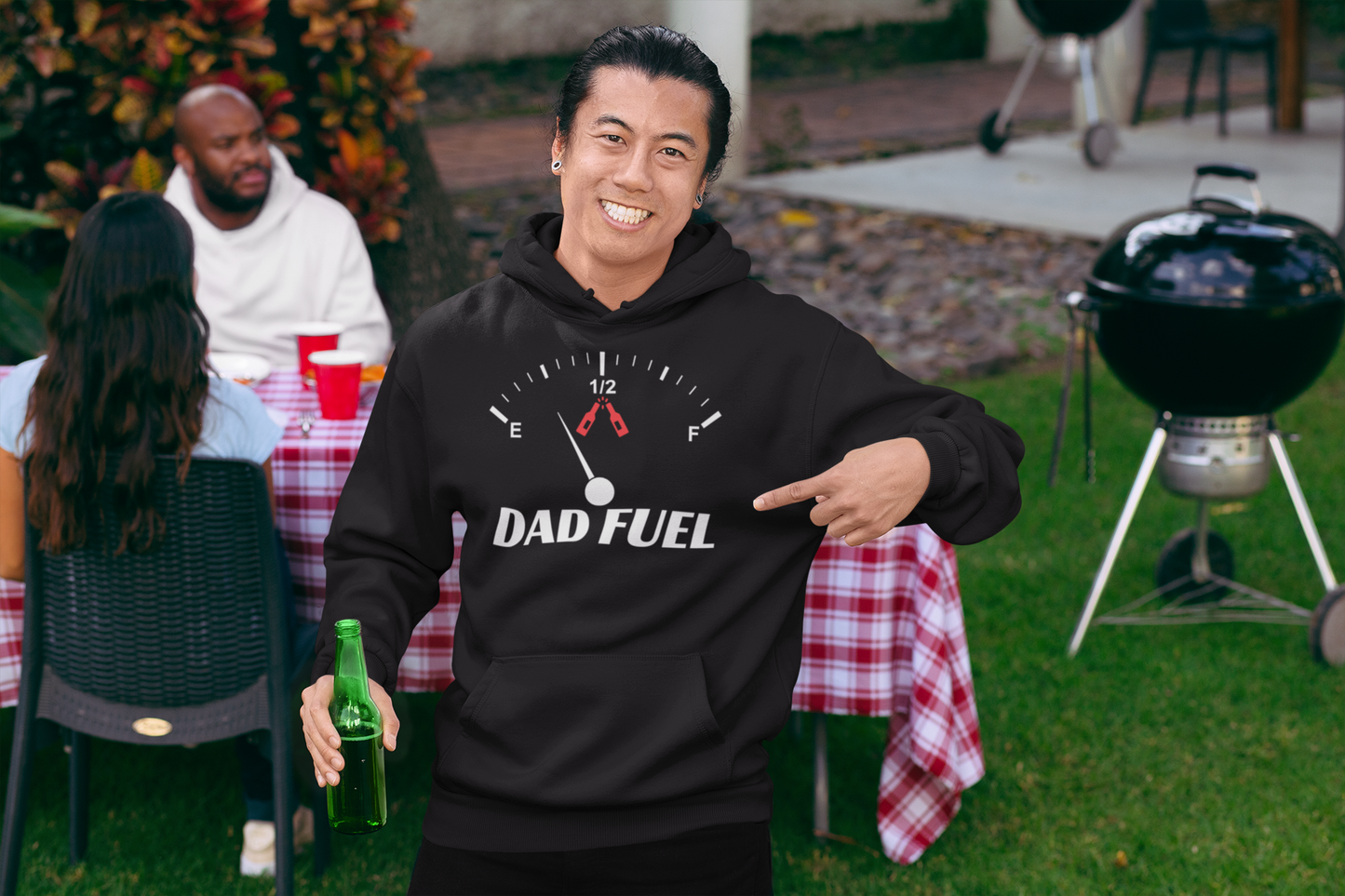 DAD FUEL Premium Men's Hoodie | Fatherhood Fashion Statement | Ideal Gift for Dads