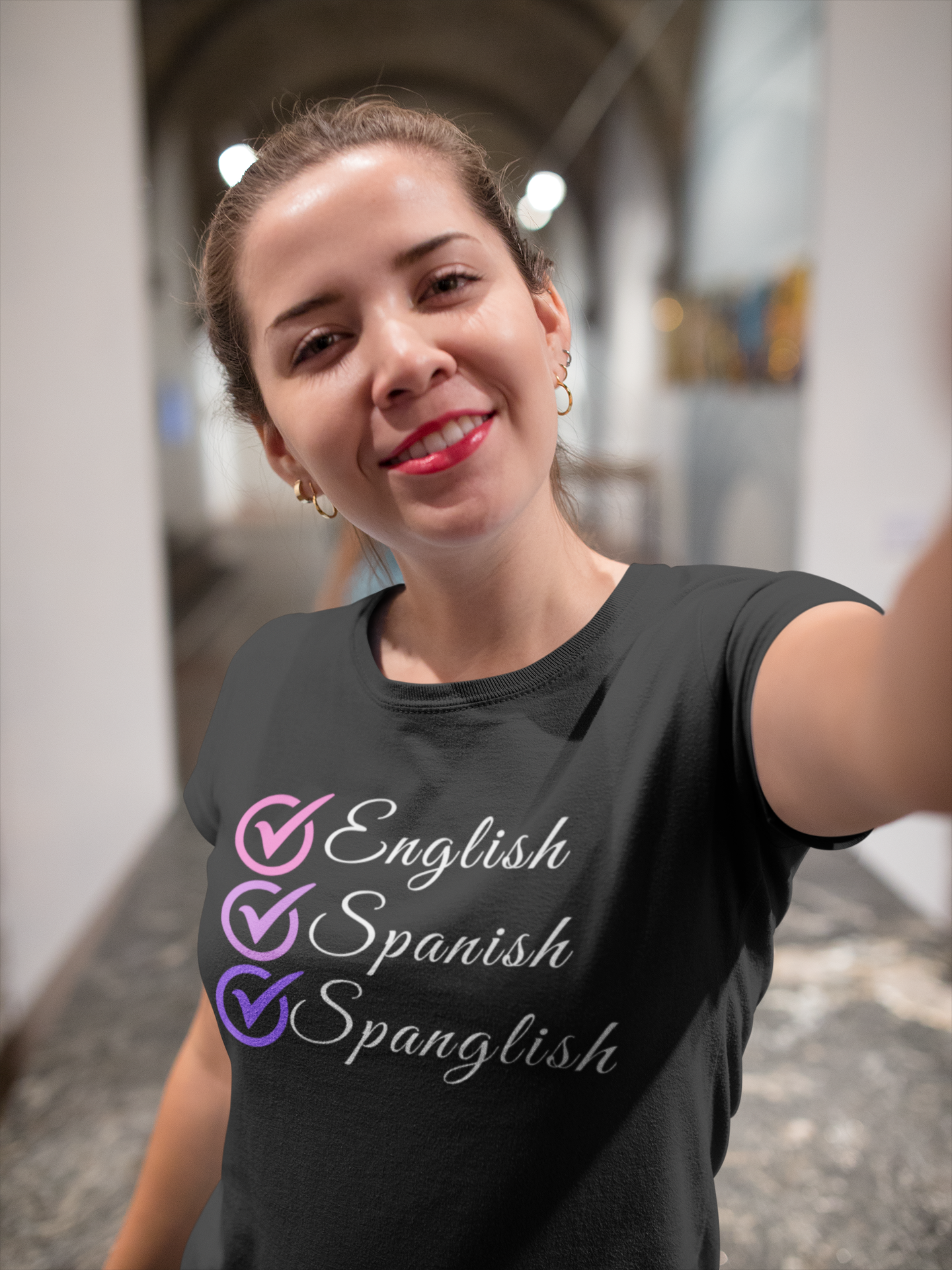 English, Spanish, Spanglish Designer Tee - The Ultimate Shirt for Bilingual Educators