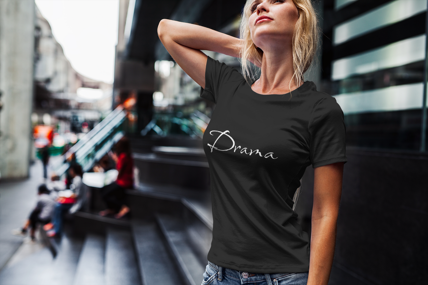 Embrace Your Dramatic Side with the Drama Women's Premium Tee Shirt: Unleash Your Bold Attitude!